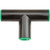 Raindrip R305CT Tubing Tee, 1/2 in Connection, Compression, ABS, Green [SKU: ORG9711177]