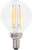 Sylvania 40784 Natural LED Bulb, Decorative, G16.5 Lamp, 40 W Equivalent, E12 Lamp Base, Dimmable, Clear [SKU: ORG1227818]