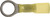 CALTERM 65726 Ring Terminal, 12 to 10 AWG Wire, Copper Contact, Yellow [SKU: ORG9071531]