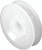 Prime-Line B 552 Door Roller, 1 in Dia Roller, 9/32 in W Roller, Nylon, White, 2-Roller, Bottom Mounting [SKU: ORG2915486]