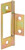 Prime-Line N 6656 Door Hinge, 1 in W Frame Leaf, 3 in H Frame Leaf, Steel, Brass [SKU: ORG1745199]