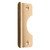 Prime-Line U 9510 Latch Shield, Steel, Brass, 6 in H, 2-5/8 in W [SKU: ORG3446689]