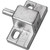 Prime-Line U 9870 Door Lock, Alike Key, Aluminum, Aluminum, 3/16, 1/8, 1/4 in Thick Door [SKU: ORG4913331]