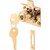 Defender Security U 10666 Drawer and Cabinet Lock, Keyed Lock, Steel, Brass [SKU: ORG4731410]