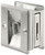 Prime-Line N 7161 Pocket Door Lock and Pull, Solid Brass, Satin Chrome [SKU: ORG3393030]