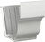 Amerimax 27209 Gutter Connector, Aluminum, White [SKU: ORG5358239]