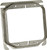 RACO 8779 Box Cover, 3/4 in L, 4 in W, Square, 2 -Gang, Steel, Gray [SKU: ORG6228332]