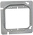 RACO 841 Box Cover, 1/2 in L, 4.688 in W, Square, 2 -Gang, Steel, Gray [SKU: ORG7016884]