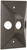 HUBBELL 5189-2 Cluster Cover, 4-19/32 in L, 2-27/32 in W, Rectangular, Zinc, Bronze, Powder-Coated [SKU: ORG5327200]