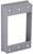 HUBBELL 5406-0 Weatherproof Extension Ring, 1 in D, Horizontal, Vertical Mounting, Aluminum, Gray [SKU: ORG4200432]