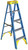 WERNER 6005 Step Ladder, 9 ft Max Reach H, 4-Step, 250 lb, Type I Duty Rating, 3 in D Step, Fiberglass, Blue [SKU: ORG4085197]