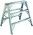 WERNER TW373-30 Work Step Ladder, 7 ft Max Reach H, 3-Step, 300 lb, Type IA Duty Rating, 3 in D Step, Aluminum [SKU: ORG4965182]