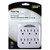 PowerZone OR801105 Outlet Tap, 125 V, 6 -Outlet, White [SKU: ORG7876717]