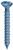 COBRA ANCHORS 631T Screw, 1/4 in Thread, 1-3/4 in L, Flat Head, Phillips, Robertson Drive, Steel, Fluorocarbon-Coated [SKU: ORG4531943]