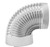 Imperial GV0326 Corrugated Elbow, 6 in Connection, 28 Gauge, Galvanized [SKU: ORG8549313]