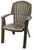 Gracious Living 11075-16 High-Back Chair, Resin, Woodland Brown [SKU: ORG8288649]