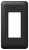 Amerelle Devon 935RBK Wallplate, 5 in L, 2-13/16 in W, 1 -Gang, Steel, Black [SKU: ORG7231772]