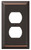 AmerTac 163DDB Wallplate, 1 -Gang, Steel, Aged Bronze [SKU: ORG8151722]