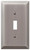 Amerelle Century 163TAN Wallplate, 4-15/16 in L, 2-7/8 in W, 1 -Gang, Steel, Antique Nickel [SKU: ORG5538673]