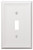 Amerelle 149TW Wallplate, 4-7/8 in L, 3-1/8 in W, 1 -Gang, Steel, White [SKU: ORG7231715]