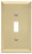 Amerelle 163TSB Wallplate, 4-11/16 in L, 2-7/8 in W, 1 -Gang, Steel, Satin Brass [SKU: ORG5231683]