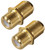 Zenith VA1002RG6FT Feed-Thru Connector, F Connector, Gold [SKU: ORG6317192]