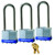 Master Lock 1TRILJ Padlock, Keyed Alike Key, 5/16 in Dia Shackle, 2-1/2 in H Shackle, Steel Shackle, Steel Body [SKU: ORG4848388]