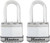 Master Lock Magnum Series M1XTLF Padlock, Keyed Alike Key, 5/16 in Dia Shackle, 1-1/2 in H Shackle, Stainless Steel Body [SKU: ORG4001103]