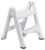Rubbermaid EZ-Step Series FG420903WHITE Folding Step Stool, 25 in H, White [SKU: ORG1005867]
