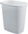 Rubbermaid FG295800WHT Waste Basket, 14 qt Capacity, Plastic, White, 13 in H [SKU: ORG6267074]