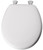 BEMIS 44EC-000 Toilet Seat, Round, Molded Wood, White, Twist Hinge [SKU: ORG6138408]
