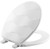 Mayfair 33SLOW 000 Toilet Seat, Round, Wood, White, Easy Clean and Change Hinge [SKU: ORG7406028]