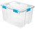 Sterilite 19384304 Gasket Box, 80 qt Capacity, Clear, 24 in L, 18 in W, 15-1/4 in H [SKU: ORG5364039]
