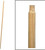 BIRDWELL 534-12 Broom Handle, 15/16 in Dia, 72 in L, Threaded, Hardwood [SKU: ORG6185193]