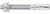 DeWALT Power-Stud 7423SD1 Wedge Anchor, 1/2 in Dia, 4-1/2 in OAL, Carbon Steel, Zinc [SKU: ORG4593323]