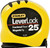 STANLEY STHT33281L Tape Measure, 25 ft L Blade, 1 in W Blade, Steel Blade, ABS Case, Black/Yellow Case [SKU: ORG1543925]