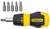 STANLEY 66-358 Ratcheting Screwdriver, 5-in-1 Drive, 4-1/2 in OAL, Rubber Handle, Ergonomic Handle [SKU: ORG7188360]