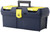 STANLEY 016011R Portable Tool Box with Plastic Latch, 2.1 gal, Plastic, Black/Yellow, 1-Drawer, 4-Compartment [SKU: ORG6375356]