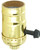 Leviton 7070-PG Lamp Holder, 250 V, 250 W, Phenolic Housing Material, Brass [SKU: ORG8650392]