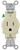 Leviton R56-T5015-0TS Single Receptacle Outlet, 2 -Pole, 125 VAC, 15 A, Side Wiring, NEMA: NEMA 5, Light Almond [SKU: ORG7019250]
