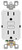 Leviton R02-GFNT1-0KW GFCI Duplex Receptacle, 2 -Pole, 15 A, 125 V, Back, Side Wiring, NEMA: 5-15R, White [SKU: ORG1985977]