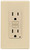 Leviton C31-GFNT1-0PI GFCI Duplex Receptacle, 2 -Pole, 15 A, 125 V, Back, Side Wiring, NEMA: 5-15R, Ivory [SKU: ORG4996757]