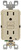 Leviton R01-GFNT1-0KI GFCI Duplex Receptacle, 2 -Pole, 15 A, 125 V, Back, Side Wiring, NEMA: 5-15R, Ivory [SKU: ORG4811535]