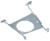 HALO HL6RSMF Mounting Frame, Steel, Galvanized, For: HLB6, HLB6S, RL6DM, PR6R, HC56R Round/Square Fixture Fitting [SKU: ORG1101575]