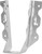 MiTek JL24 Joist Hanger, 3 in H, 1-1/2 in D, 1-9/16 in W, 2 in x 4 in, Steel, G90 Galvanized, Face Mounting [SKU: ORG6228274]