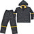 CLC R103X Rain Suit, XL, 190T Nylon, Black/Yellow, Detachable Collar, Zipper Closure [SKU: ORG3558921]