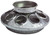 Little Giant 9810 Chick Feeder, 1 qt Capacity, 8-Compartment, Embossed, Rounded Edge, Steel, Galvanized [SKU: ORG6418834]