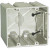 SLIDERBOX SB-2 Electrical Box, 2 -Gang, 4 -Outlet, 2 -Knockout, 1/2 in Knockout, Polycarbonate, Beige/Tan [SKU: ORG3825106]