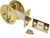 Johnson Hardware 15213PK1 Privacy Lock, US3 Brass, 2-3/8 in Backset [SKU: ORG8376063]