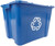 Rubbermaid FG571473BLUE Recycling Box, 14 gal Capacity, Resin, Blue, 20-3/4 in L x 16 in W x 14-3/4 in D Dimensions [SKU: ORG8916330]